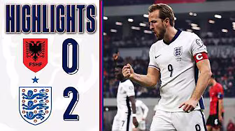 Three Lions Complete World Cup Qualification Unbeaten! | Albania 0-2 England | Highlights