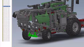 MODELO LEGO TECHNIC VIRTUAL 8274-1. LOCALIZACION PIEZAS. background