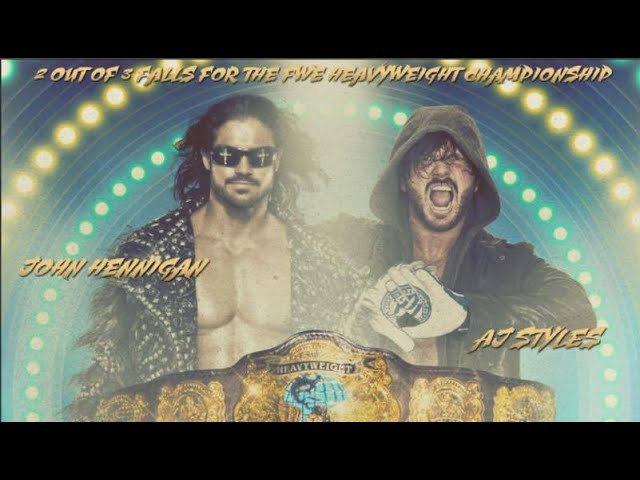 John Hennigan vs AJ Styles First Time Ever!