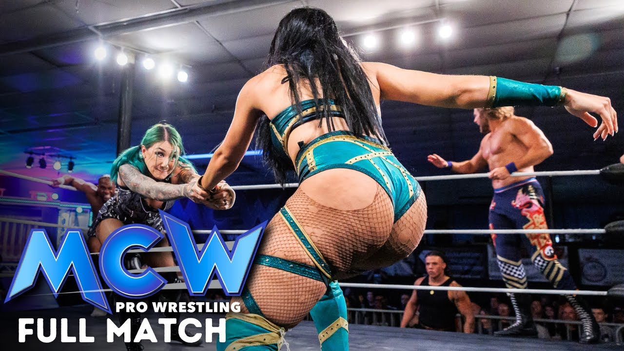 INSANE 6 MAN MATCH! Ft former WWE Stars Shotzi Blackheart, Baron Corbin and James Ellsworth! background