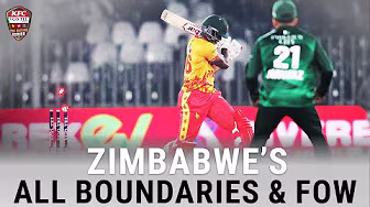 Zimbabwe's All FOW & Boundaries | Pakistan vs Zimbabwe | Match 01 | Tri Nation Series | PCB | M2T1U