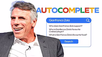 Gianfranco Zola Answers the Web's Most Searched Questions About Him | Autocomplete Challenge