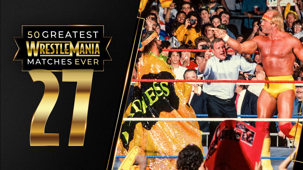 FULL MATCH: Randy Savage vs. Hulk Hogan – WWE Title Match: WrestleMania V background