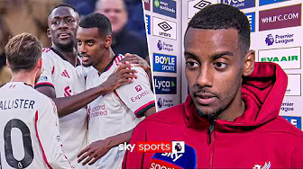 Alexander Isak on scoring his first PL goal for Liverpool! | "It's been a long time coming!"