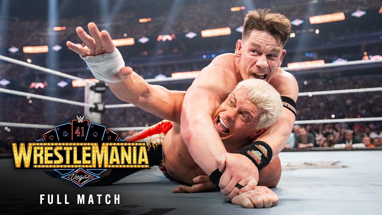 FULL MATCH: Cody Rhodes vs. John Cena | Undisputed WWE Title Match: WrestleMania 41 background