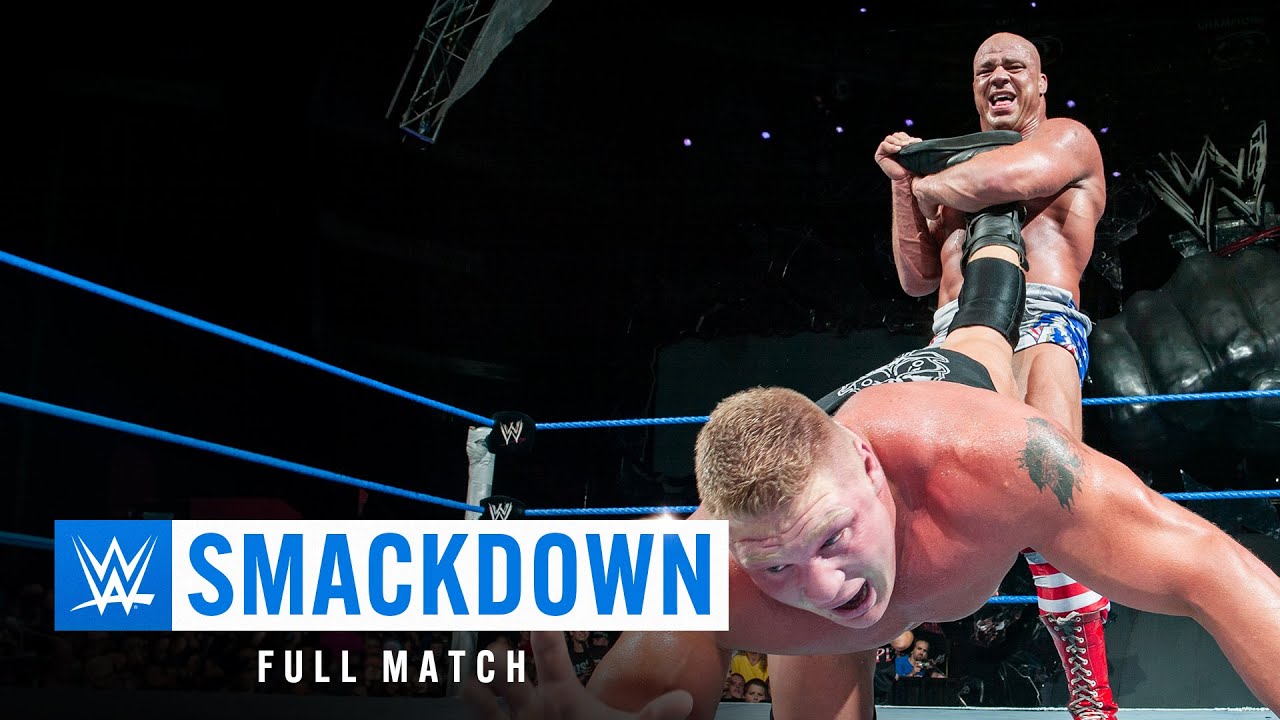 FULL MATCH: Kurt Angle vs. Brock Lesnar | WWE Title WWE Iron Man Match: SmackDown, Sept. 18, 2003 backdrop