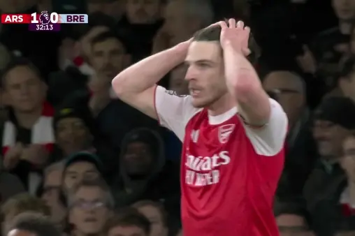 [Highlights] Brilliant teamwork! Rice receives Odegaard's backheel pass, crosses from the byline, shot blocked