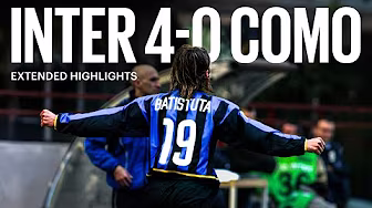 POKER A SAN SIRO: DOPPIETTA DI VIERI POI BATISTUTA E INFINE DI BIAGIO ⚽⚽⚽⚽ | EXTENDED HIGHLIGHTS 📺⚫🔵