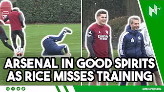 Rice MISSING, Odegaard and Gyokeres FIT as Arsenal train ahead of Club Brugge