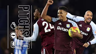 COMEBACK THRILLER AT THE AMEX 🔥🤩 | PITCHSIDE | Brighton v Aston Villa
