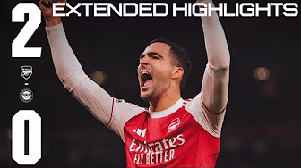 REACHING 100 GOALS IN 2025 💯 | EXTENDED HIGHLIGHTS | Arsenal v Brentford (2-0) | EPL