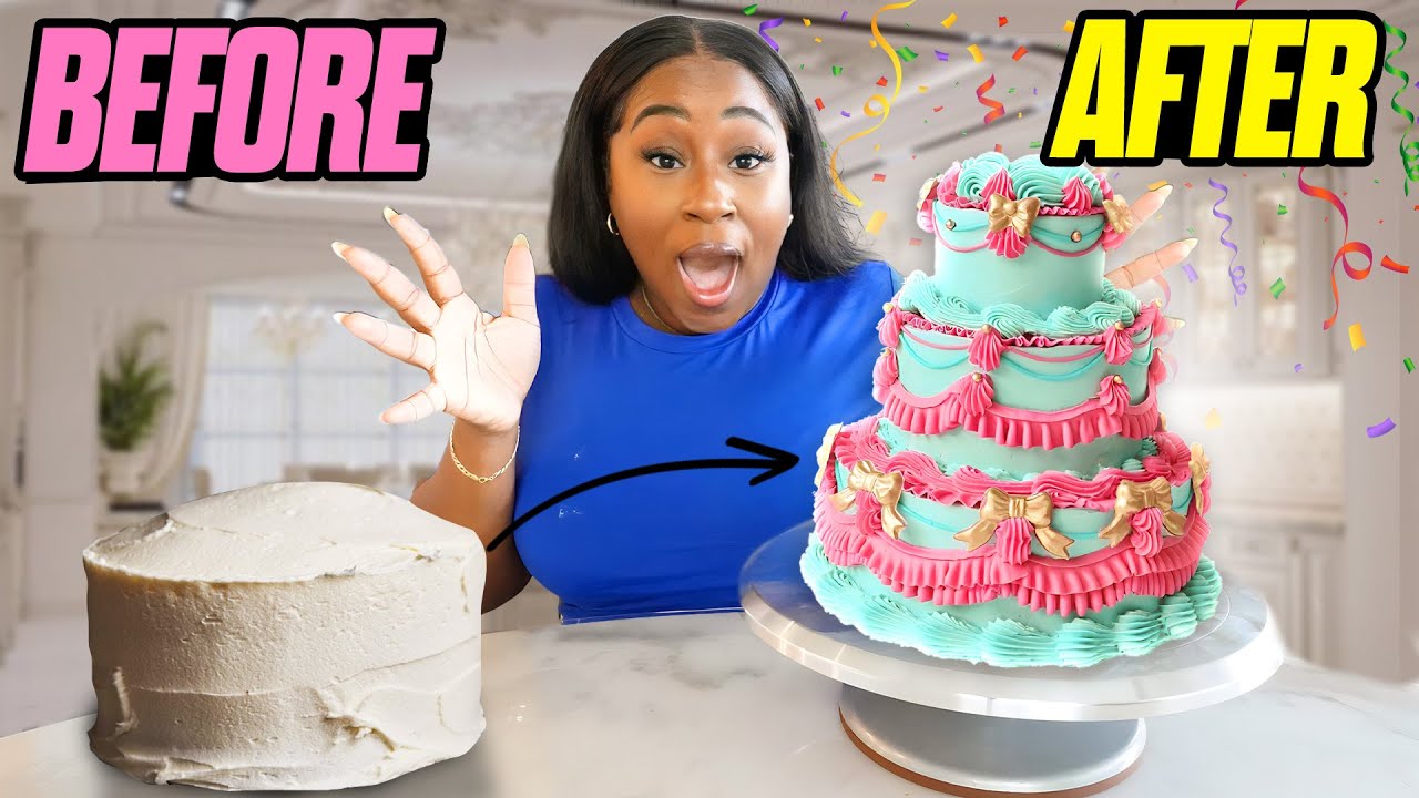 TURNING A BASIC STORE CAKE INTO AN EXPENSIVE CAKE!