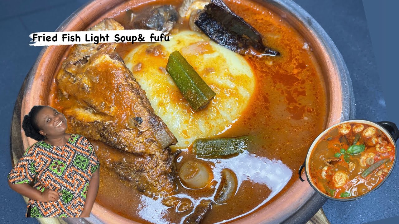 Fried Fish Light Soup | Secret To Best Ghanaian Fried Fish Light Soup | Sunday dinner | Lovystouch