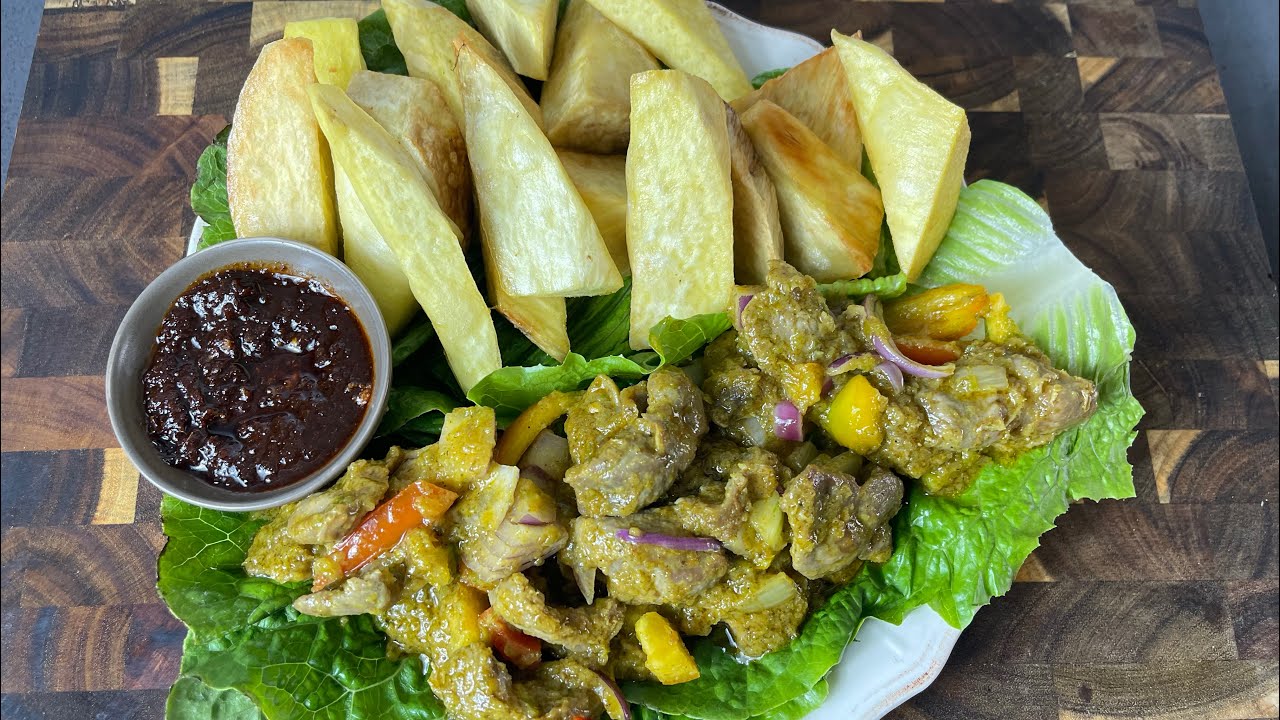 Let’s Make Fried Crispy Yam & Peppered Gizzards | Recipe | Lovystouch