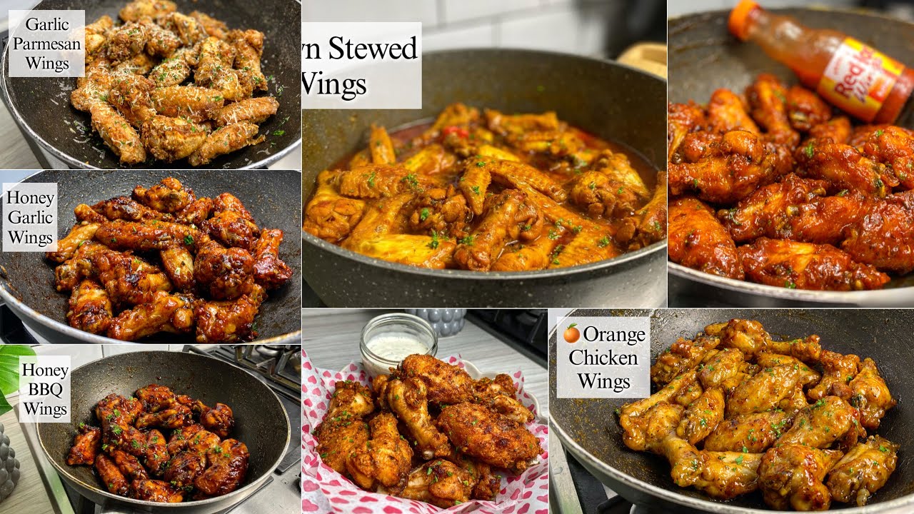 7 WING recipes everyone should know! background
