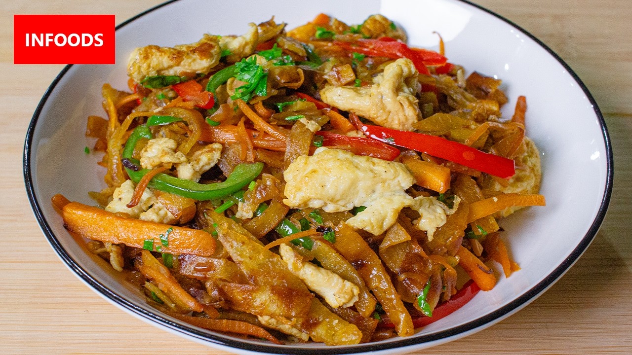 Chapati Stir Fry Recipe | How to make Chapati Stir Fry | Infoods background