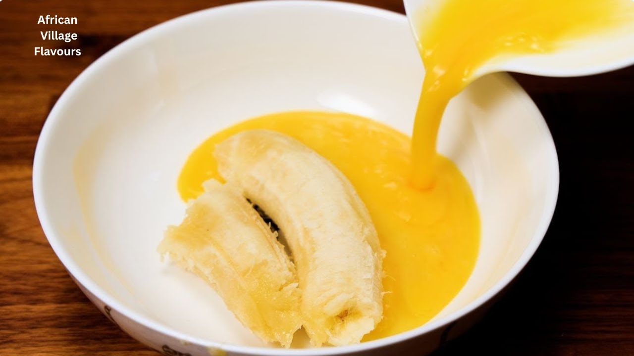 If you have 1 banana and 2 eggs, make this 5 minutes recipe for breakfast