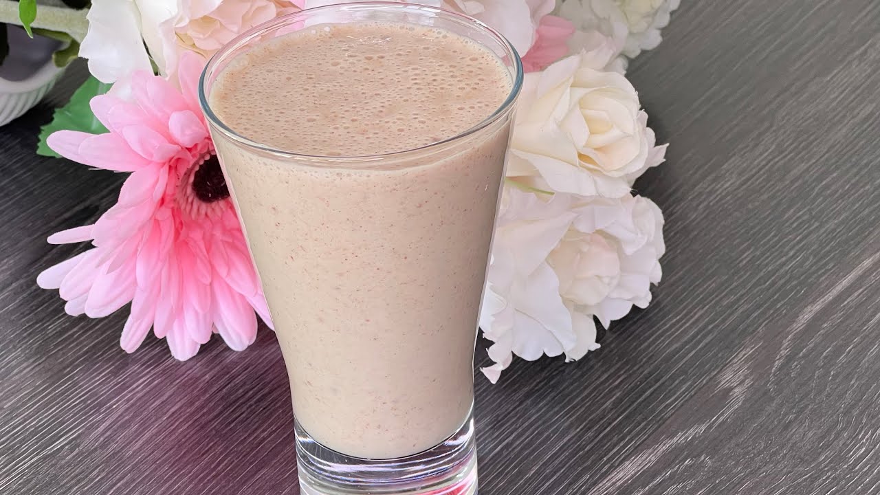 Date Peanut Smoothie | Healthy Breakfast Smoothie.