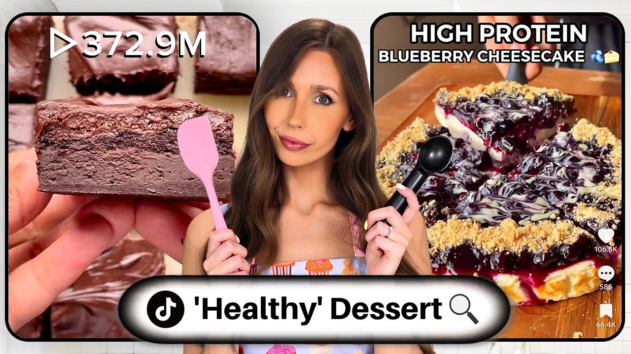 I Tested TikTok's Most Viral 'HEALTHY' Dessert Recipes (again) background