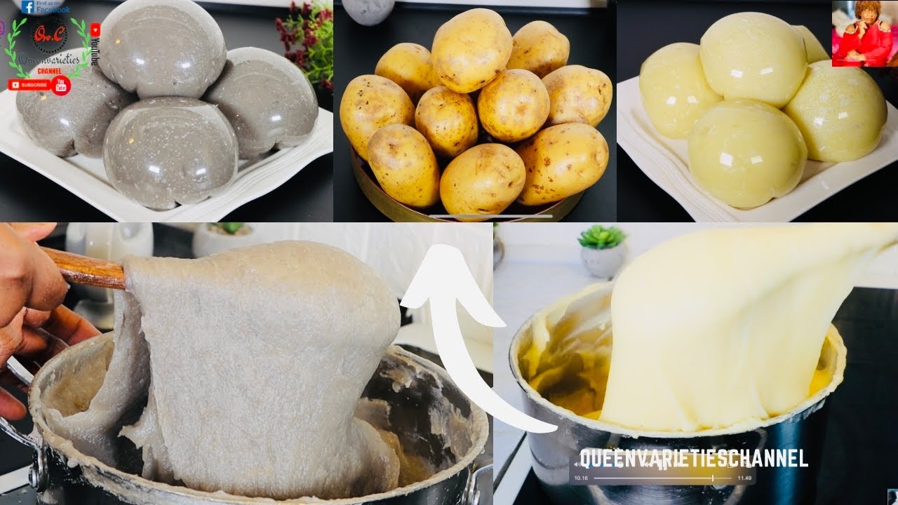 ✅Potatoe FUFU Recipe: The BEST Potatoes Fufu (2 METHODS) | Step by Step | Nigerian Fufu Recipe!