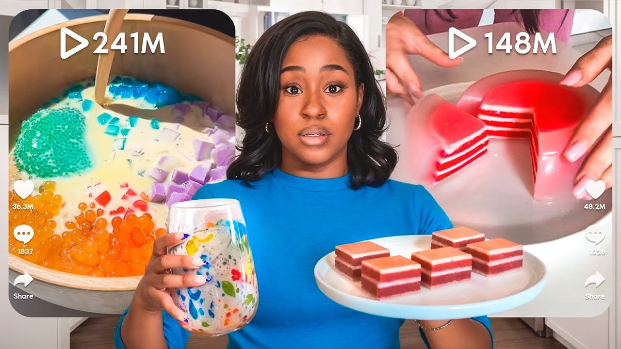 I Tested the MOST SATISFYING TikTok DESSERT Recipes background