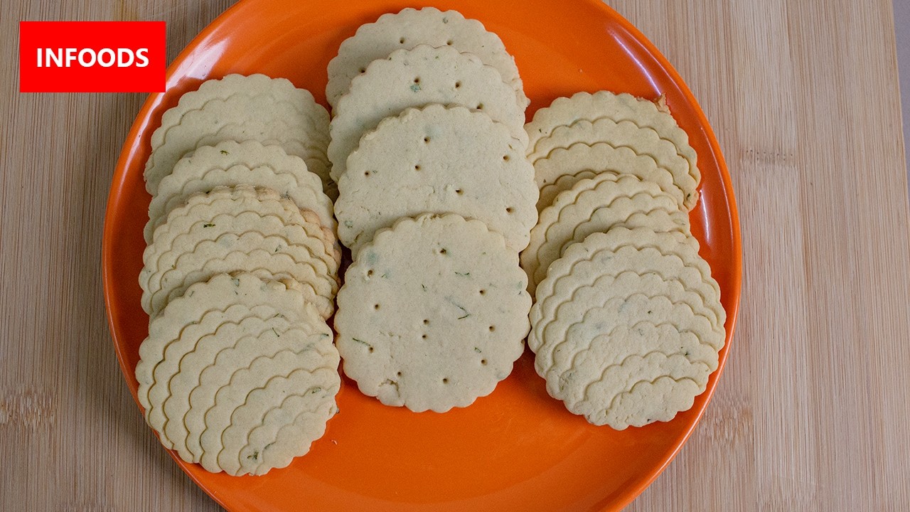 Mint Cookies Recipe | How to Make Cookies at Home | Infoods background