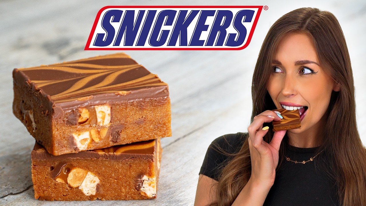 How To Make A Delicious 6-Ingredient Snickers Slice (SO EASY)
