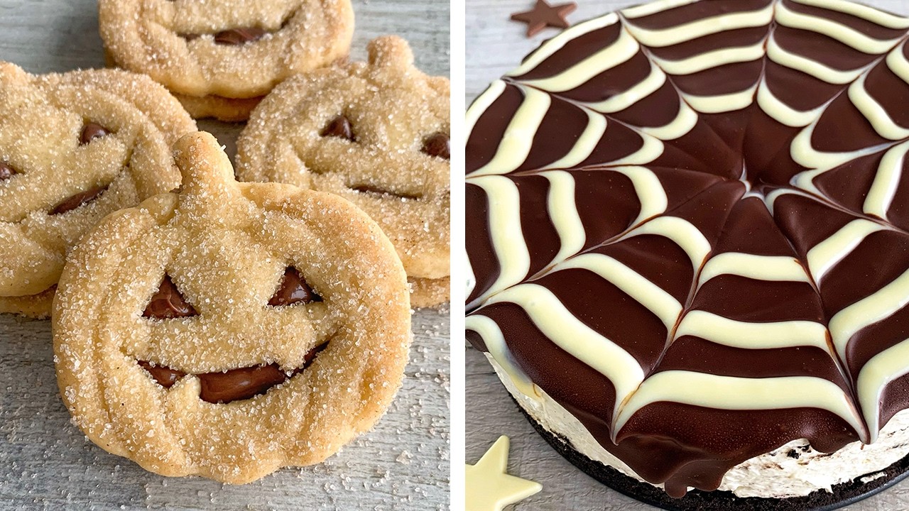 Extremely Satisfying Halloween Desserts background