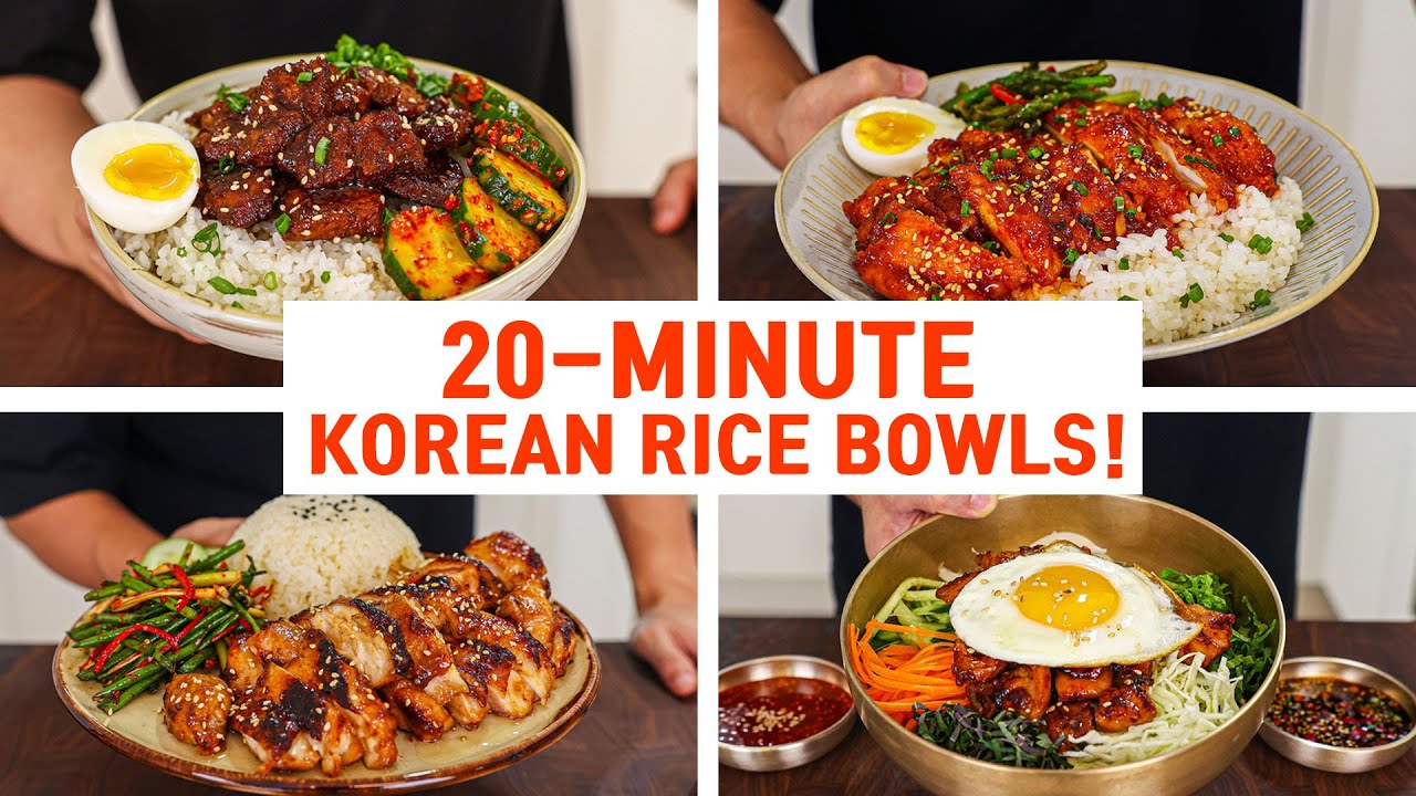 20 Minute Korean Rice Bowl Recipes For Your Busy WEEKNIGHT DINNER!
