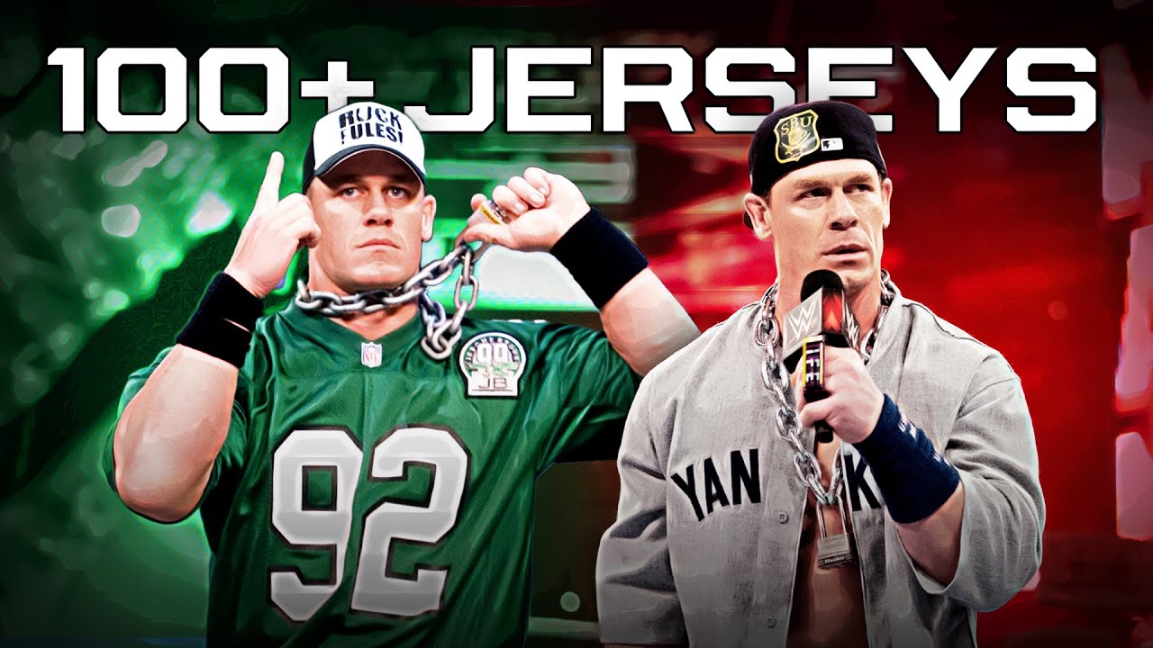 Every jersey John Cena ever wore on WWE TV | 100+ throwback looks