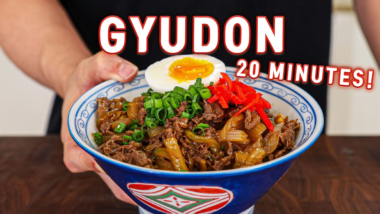 Feed Your Whole Family with This 20-Minute Japanese Beef Rice Bowl! Gyudon background