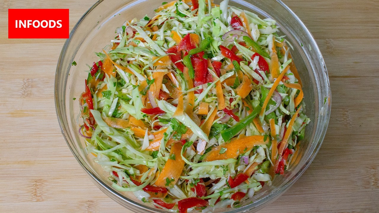 Cabbage Salad Recipe | How to Make Cabbage Salad | Simple Salad Recipe | Infoods