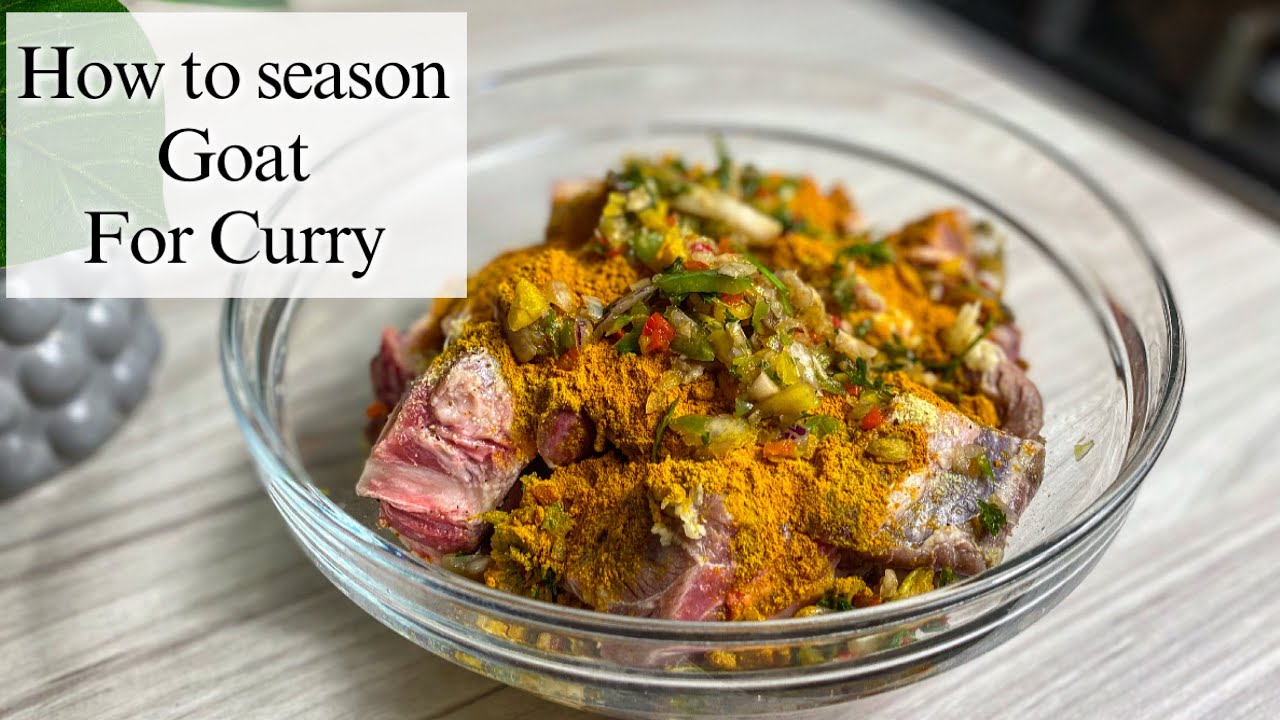 How to season Curry Goat for cooking it the Caribbean way!