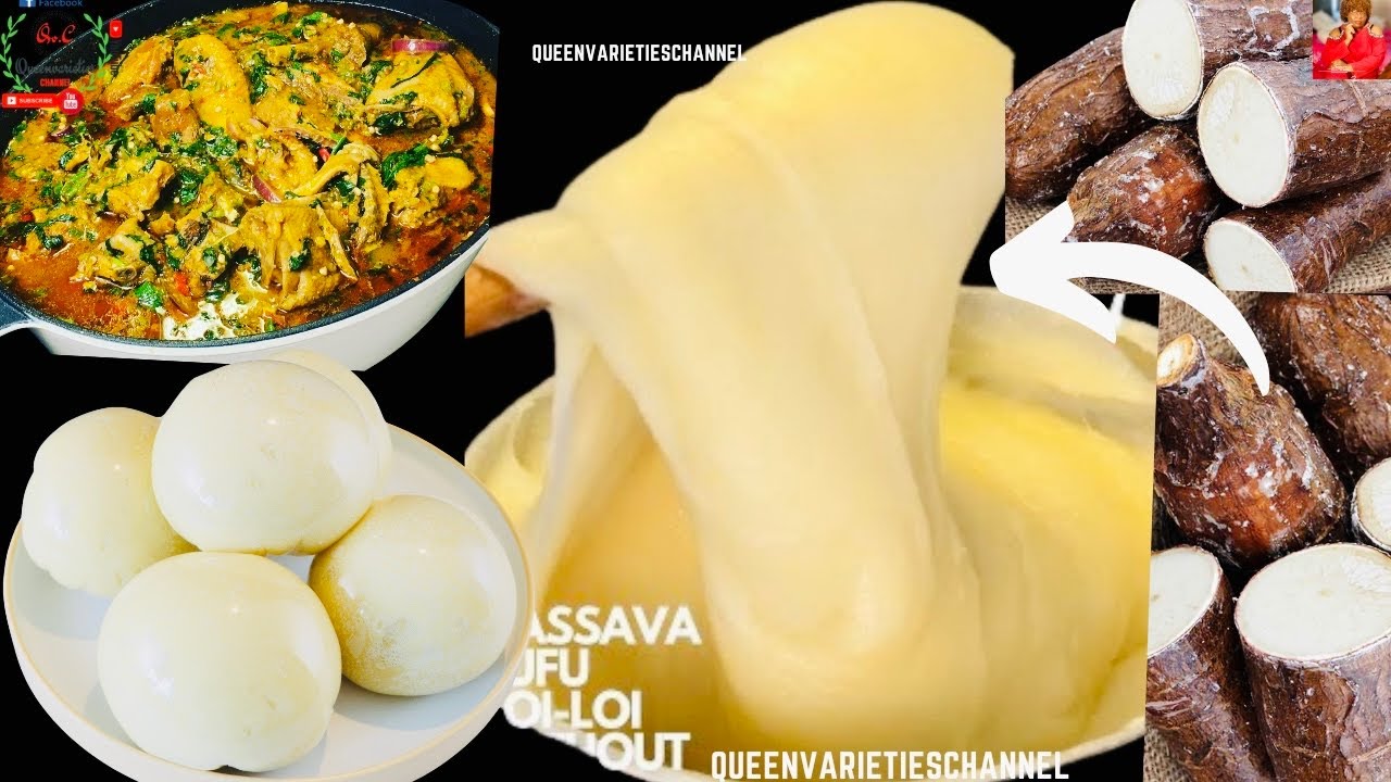 ✅Original Cassava Fufu | 2 Cassava Fufu Recipes For Fufu Lovers: How to make fufu  WITHOUT POUNDING.