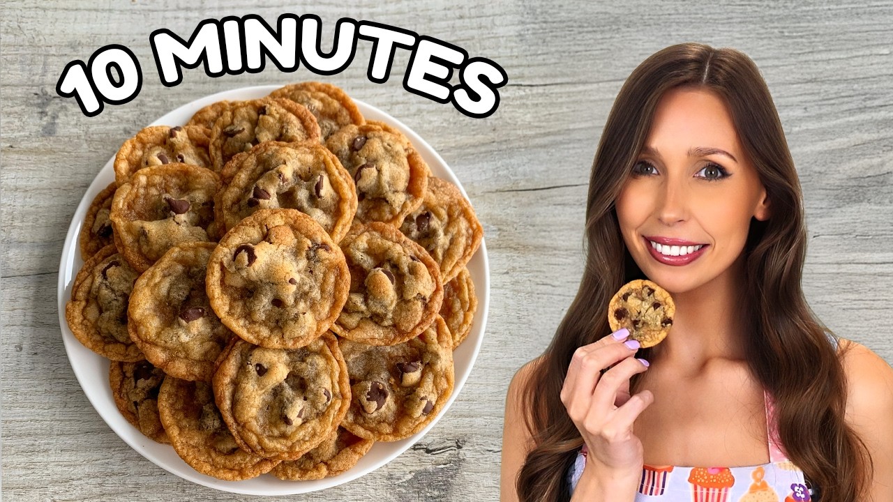 Amazing 10 Minute Chocolate Chip Cookies (EASY) background