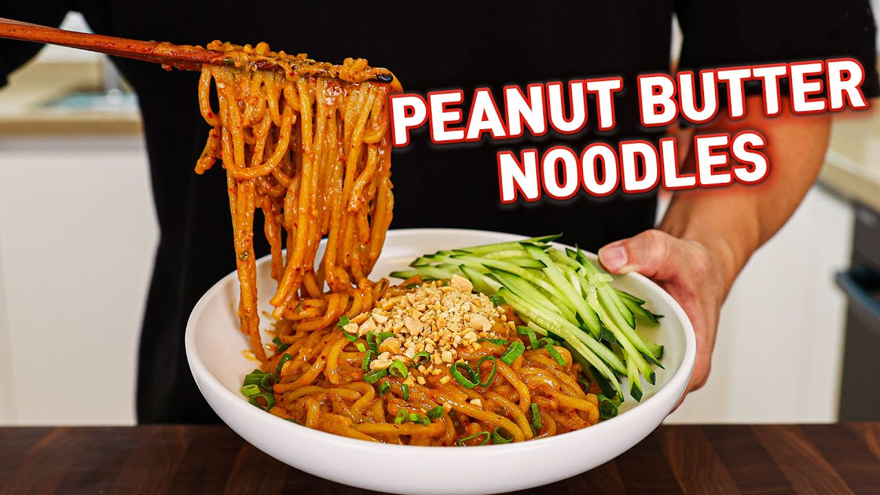 These 15 Minute Creamy Peanut Butter Noodles Will Change Your LIFE! background
