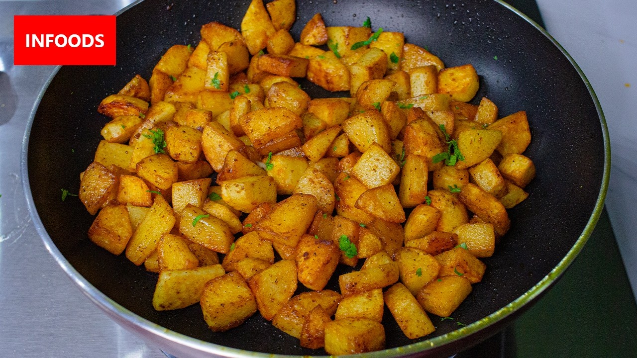 Breakfast Potatoes Recipe | How to Make Potatoes and Eggs | Infoods