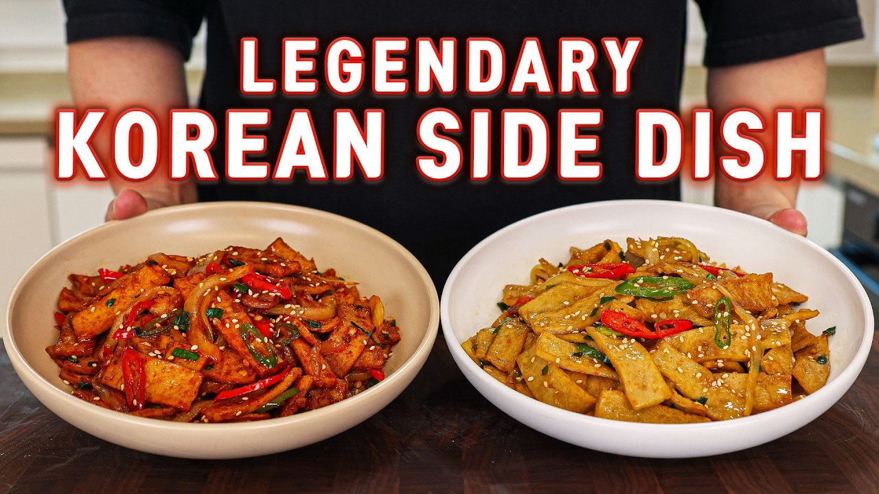 This 10 Minute Korean Side Dish Will Change Your LIFE! l Stir Fried Fish Cake (2 ways)