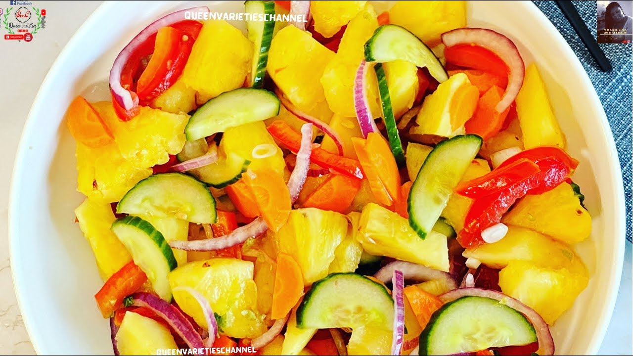 Pineapple Salad Recipe:Pineapple Salad for Weightloss.1 Plate Daily for Dinner Detox & CLEANSE Belly