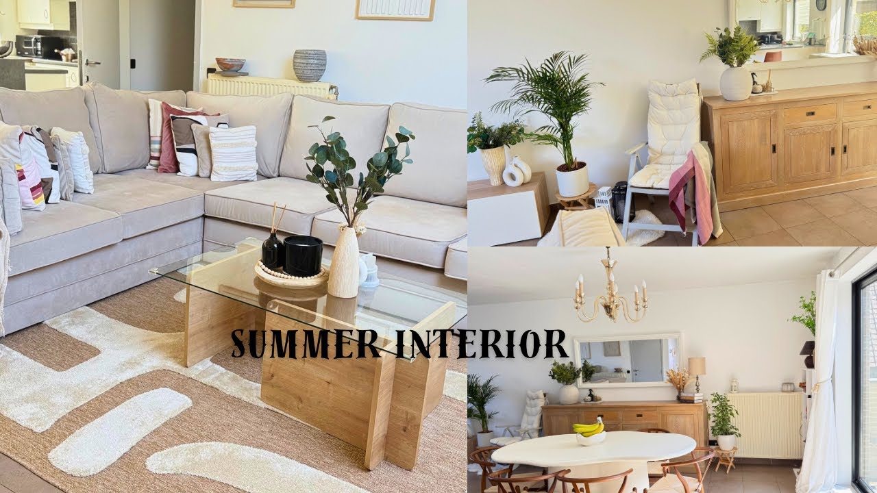 Spring summer makeover ideas //Summer interior design.#housemakeover #interiordesign