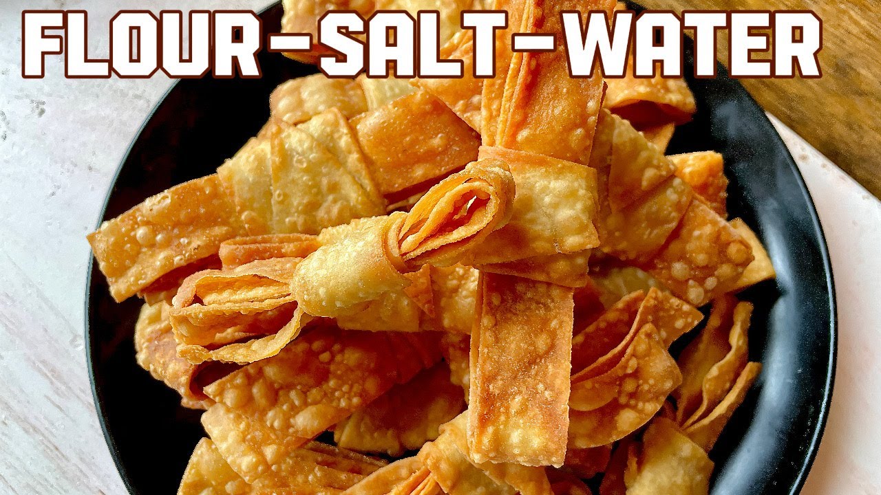 Craving a crunch?Just add,flour-salt-water ,Best snack Ever.