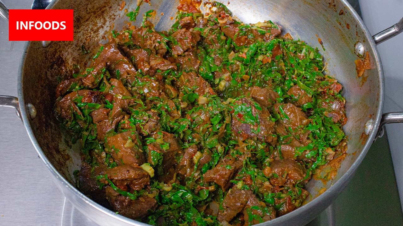 Liver and Spinach Recipe | How to Cook Liver and Spinach | Infoods