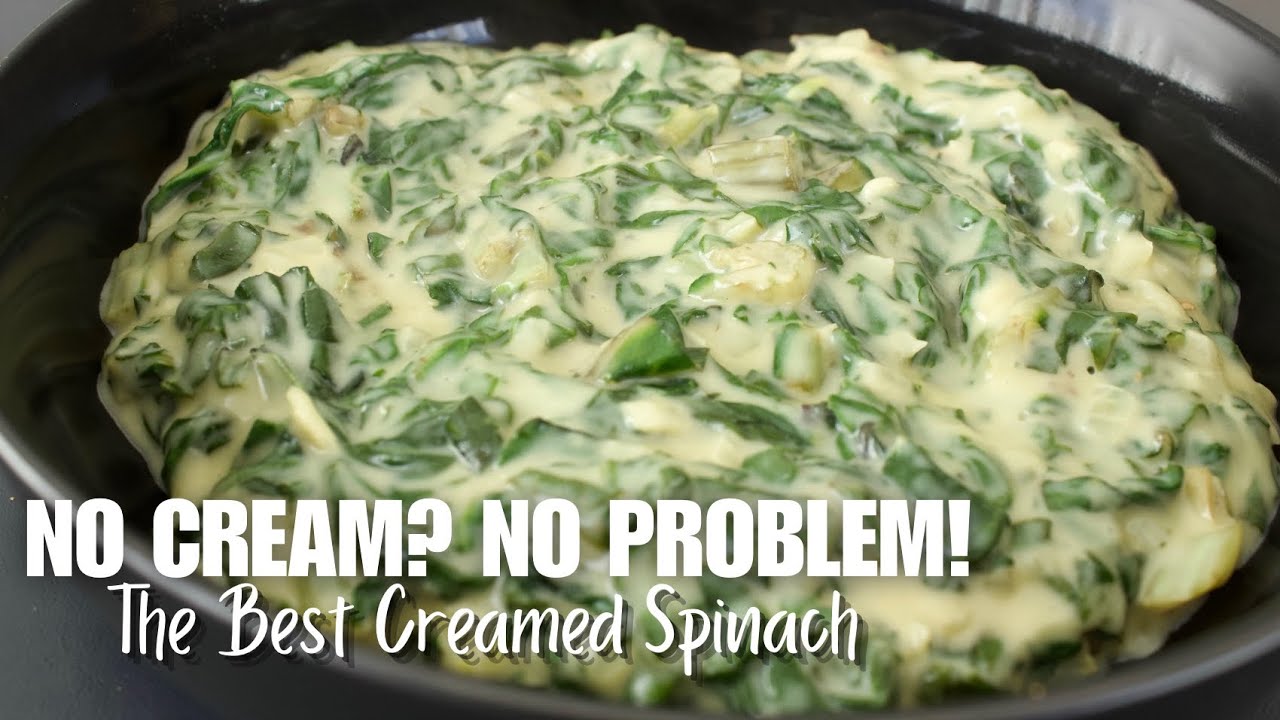 Want to make creamed spinach but you don't have fresh cream? background