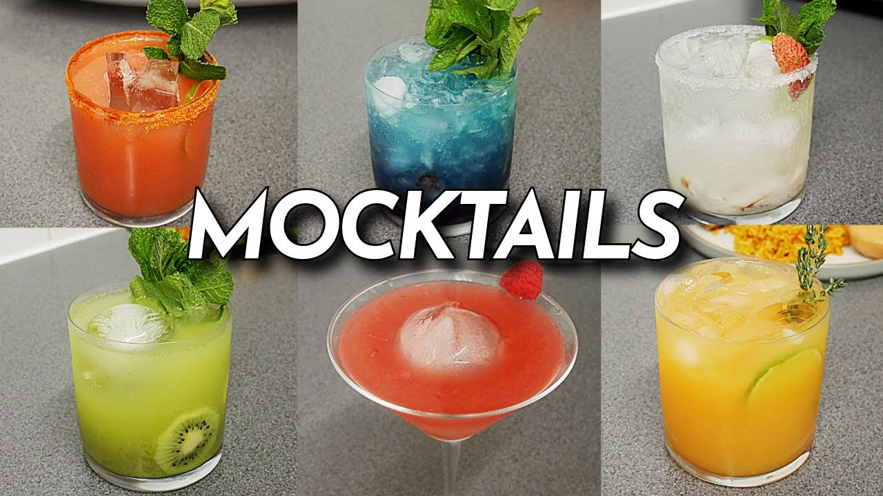 15 Mocktails You Must Try! | Non Alcoholic Drinks background