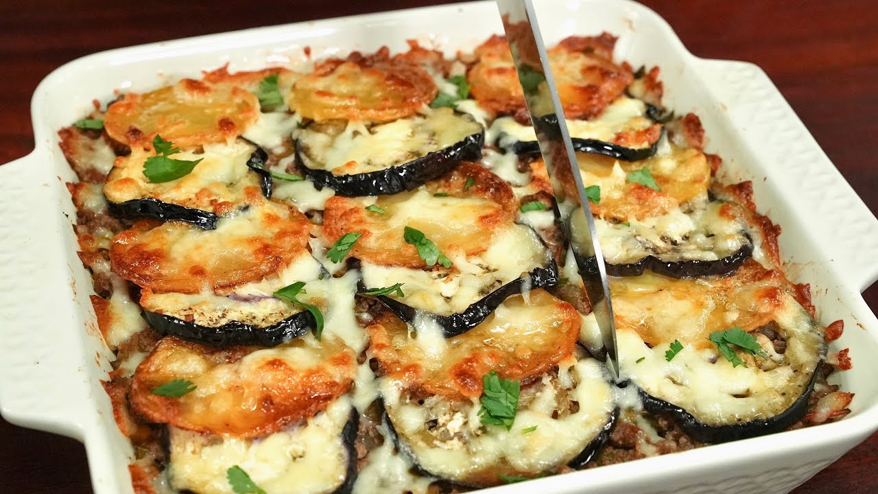 Without frying! If you have eggplant and potato, make this delicious easy dinner