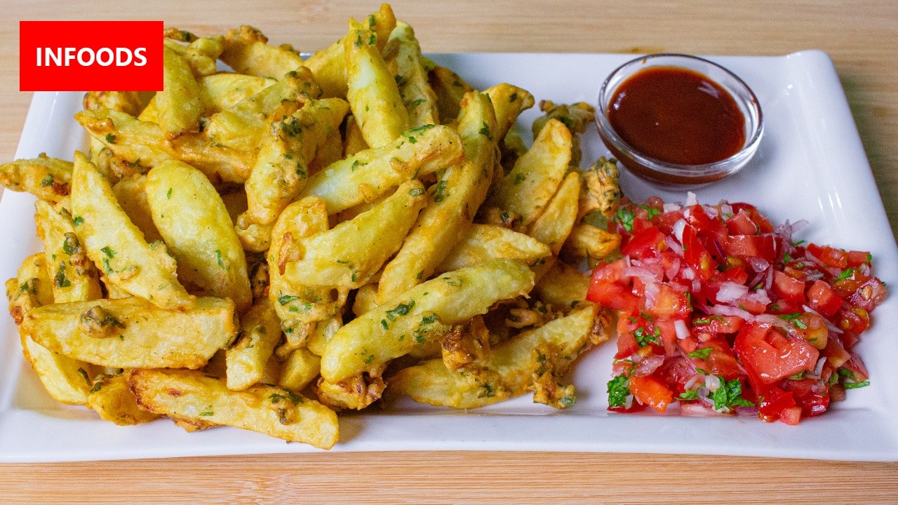 Coated Potato Fries Recipe | How to Cook Potato Fries | Infoods