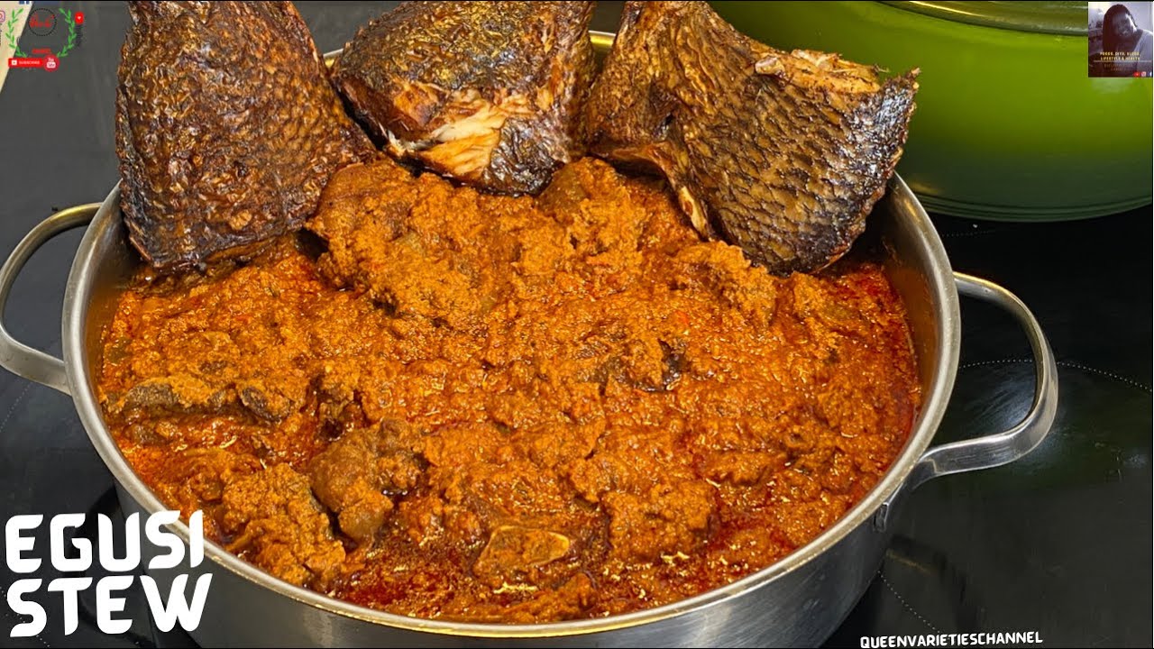 EGUSI STEW For Rice: Perfect EGUSI Stew For White Boiled Rice. A Must Try!!