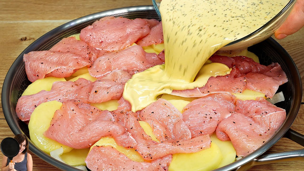 I've Never Eaten Сhicken and Potatoes This Delicious! The Most Simple Dinner Recipe! ASMR