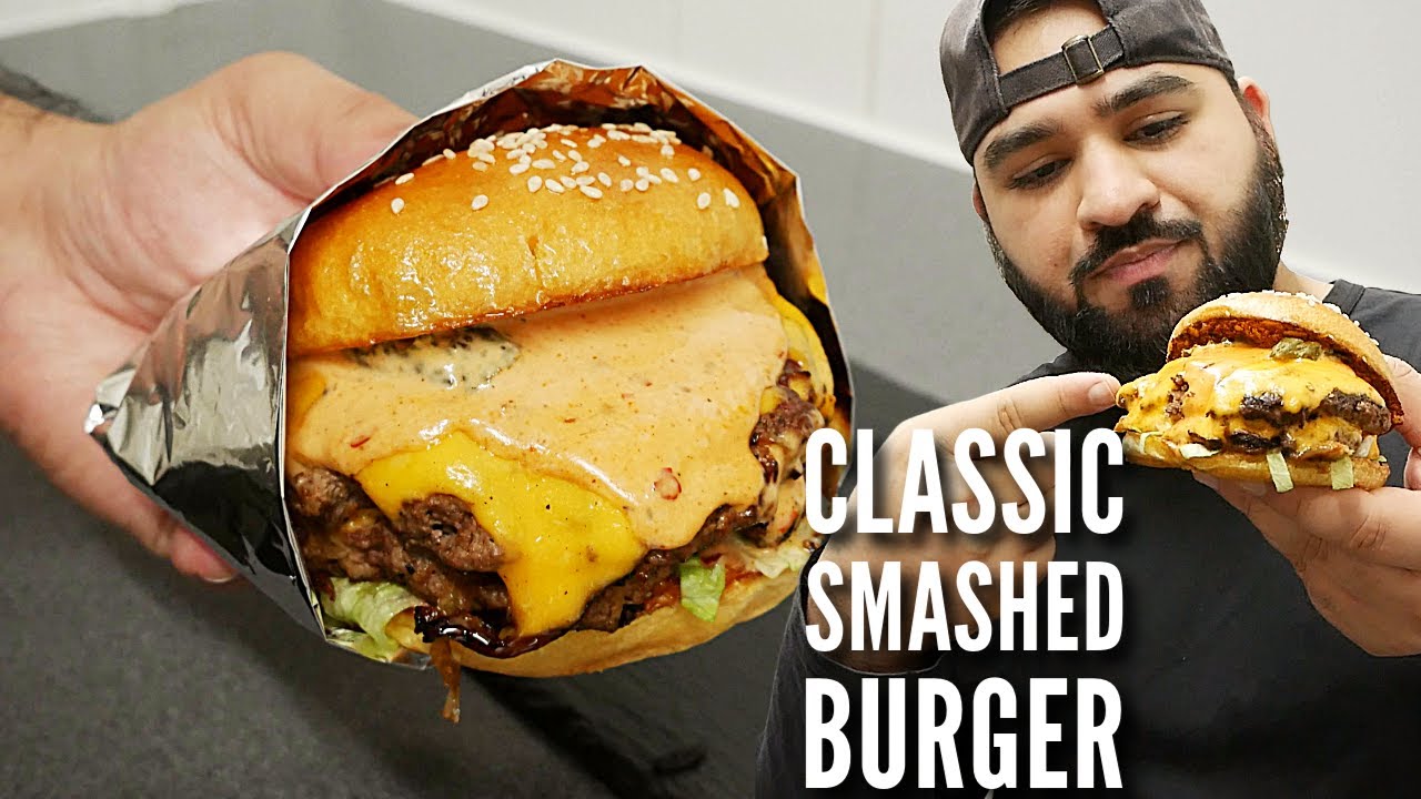 Classic Smash Burger Recipe | Much Better Than Fast Food! background