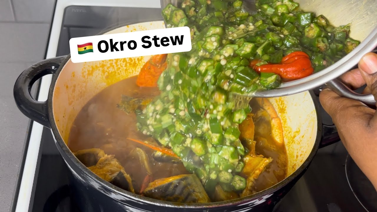Delicious 🇬🇭 Chop Bar Style Okro Stew | Recipe| Step By Step | Lovystouch